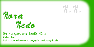 nora nedo business card